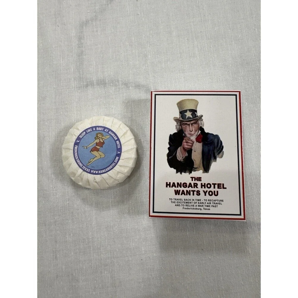 The Hangar Hotel located in Fredericksburg, Texas Collectible Set Of Body Soaps